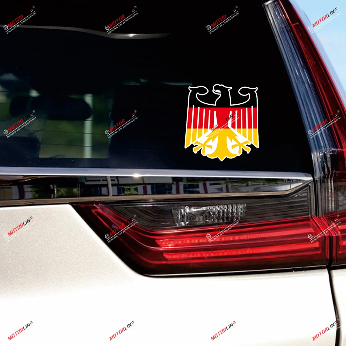 Amazon.co.jp: 3S MOTORLINE 2X 光沢 6インチ ドイツ国旗